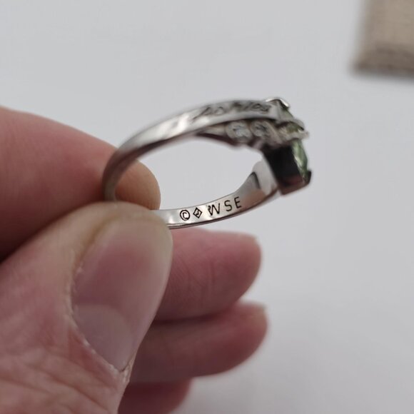 Size 6.5 Sterling Silver Ashley 2012 Quartz Gem Class Ring Ring A2378 - Picture 6 of 9